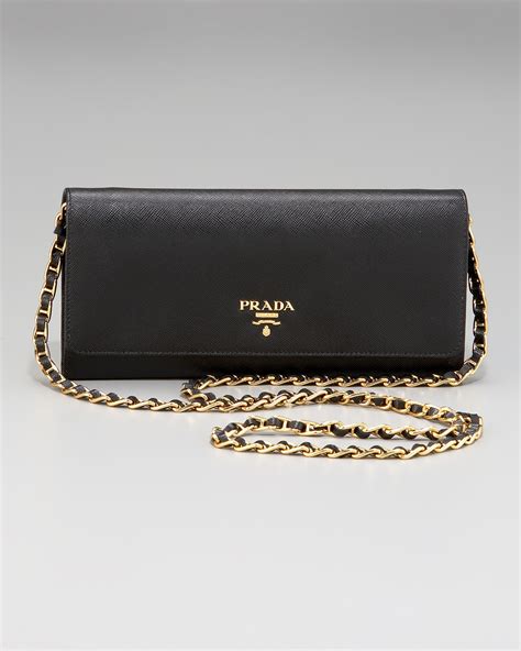 prada saffiano crossbody wallet